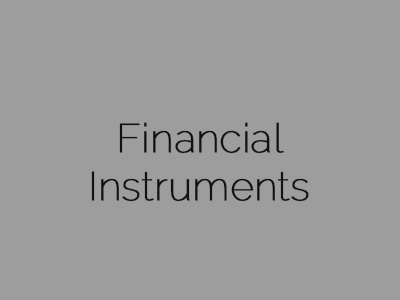 Financial Instruments
